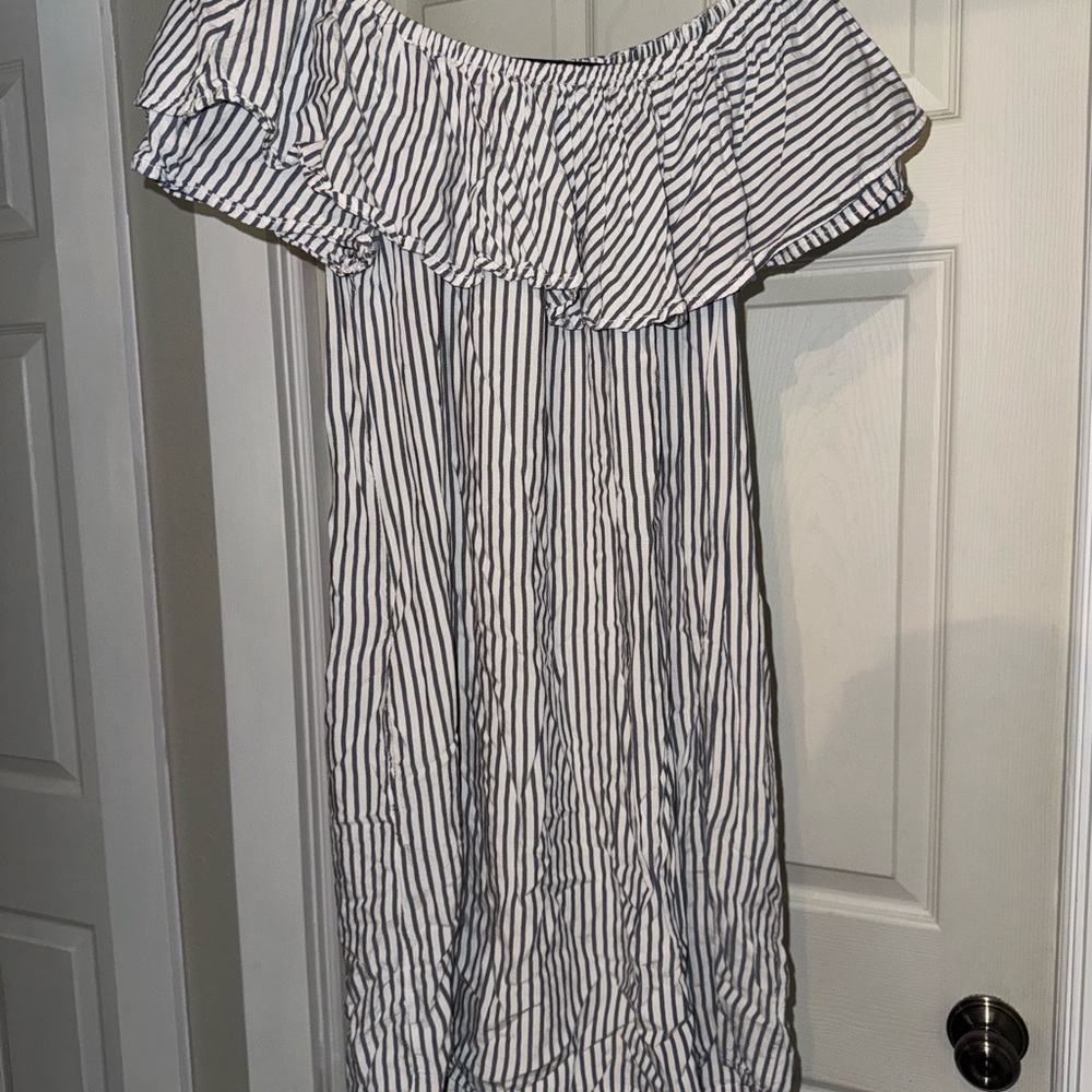 4/$20 beachlunchlounge Blue and White Striped Dress